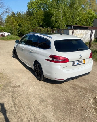 Peugeot 308 cena 49499 przebieg: 230750, rok produkcji 2016 z Pyrzyce małe 121